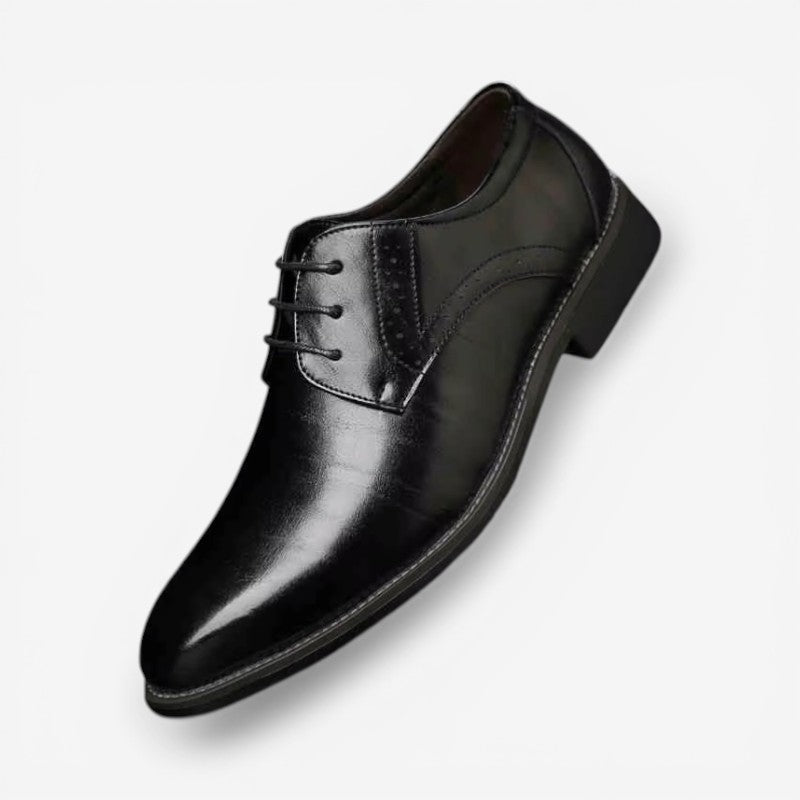 Connor - Pointed Toe Lace Up Shoes With Non Slip Sole