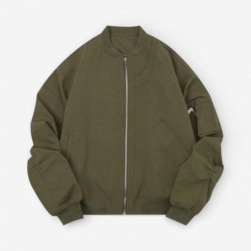 James – Loose Fit Jacket With Long Sleeve And Zipper