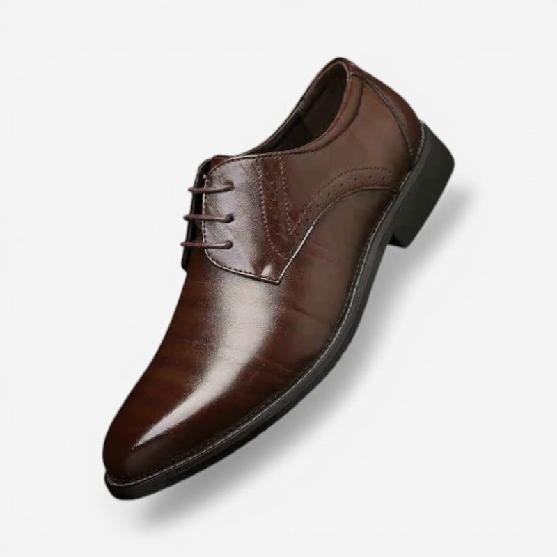Connor - Pointed Toe Lace Up Shoes With Non Slip Sole