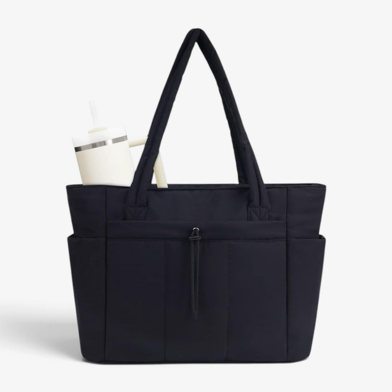 QuiltNomade – Quilted Tote Bag with Padded Laptop Compartment