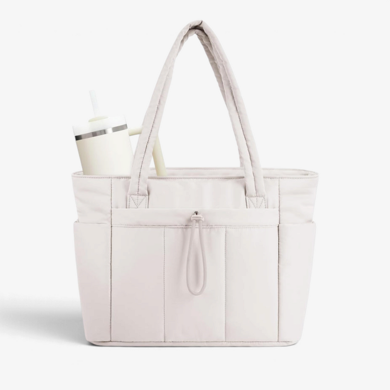 QuiltNomade – Quilted Tote Bag with Padded Laptop Compartment