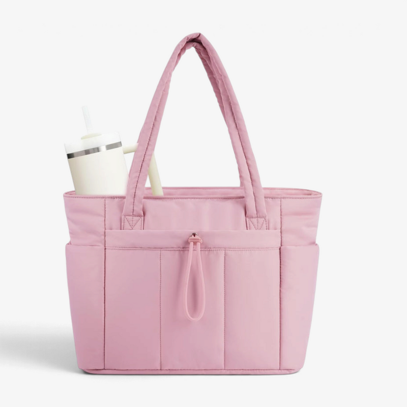 QuiltNomade – Quilted Tote Bag with Padded Laptop Compartment