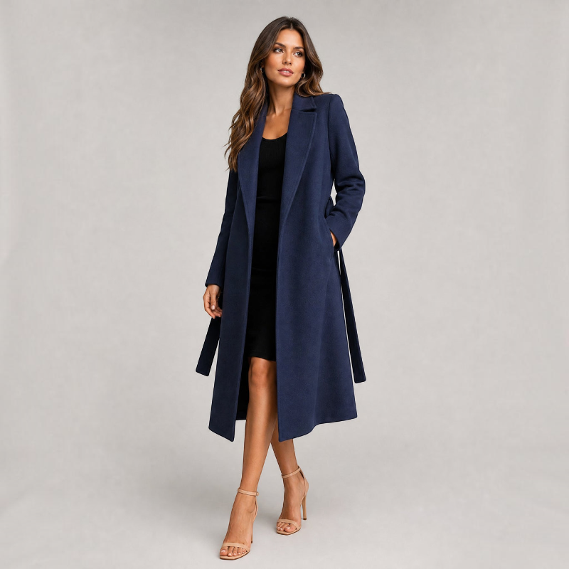 Chic Women's Long Sleeve Trench Coat