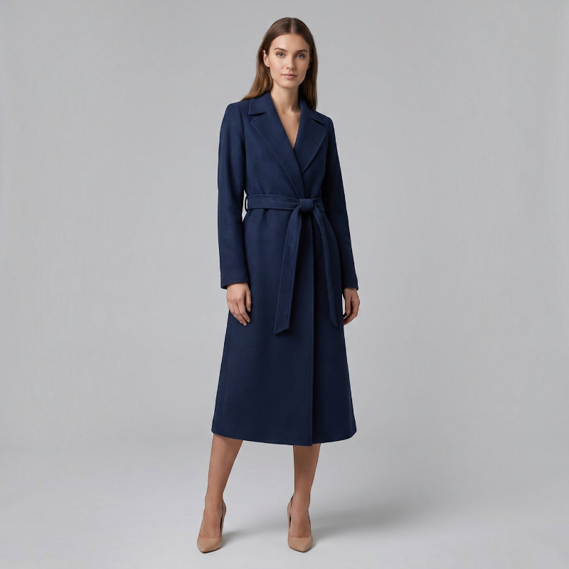 Chic Women's Long Sleeve Trench Coat