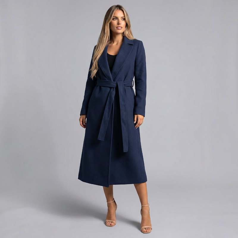 Chic Women's Long Sleeve Trench Coat