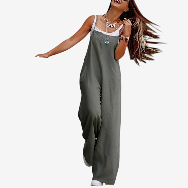 Chic Sleeveless Wide Leg Jumpsuit for Women