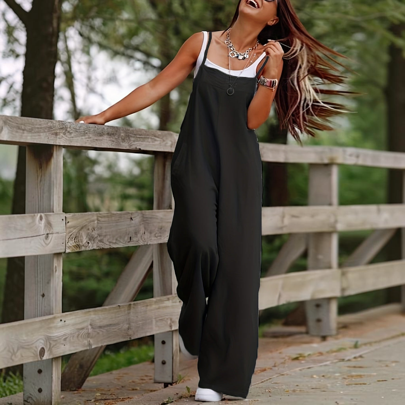 Chic Sleeveless Wide Leg Jumpsuit for Women