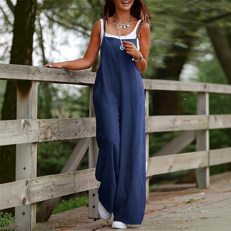 Chic Sleeveless Wide Leg Jumpsuit for Women