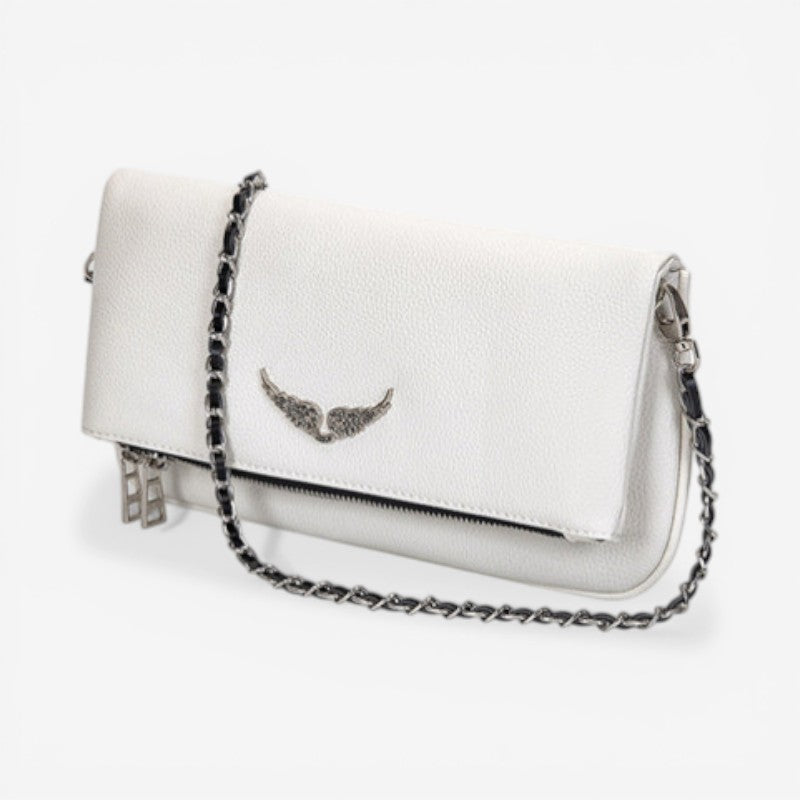 Amelia - Adjustable Chain Strap Handbag With Zipper
