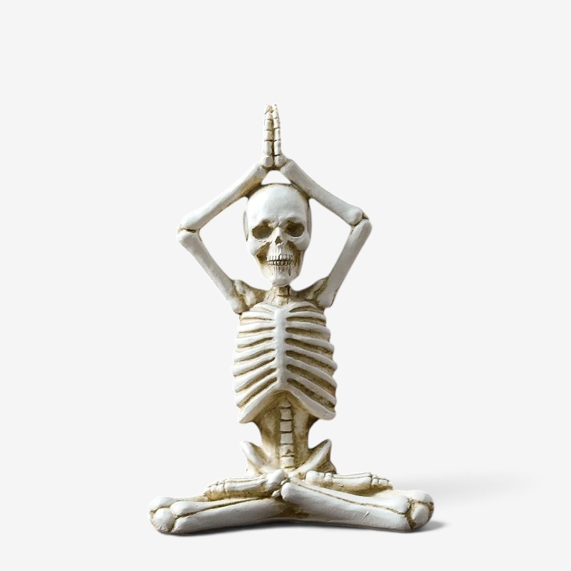 Spooky Resin Skeleton Figurine for Halloween