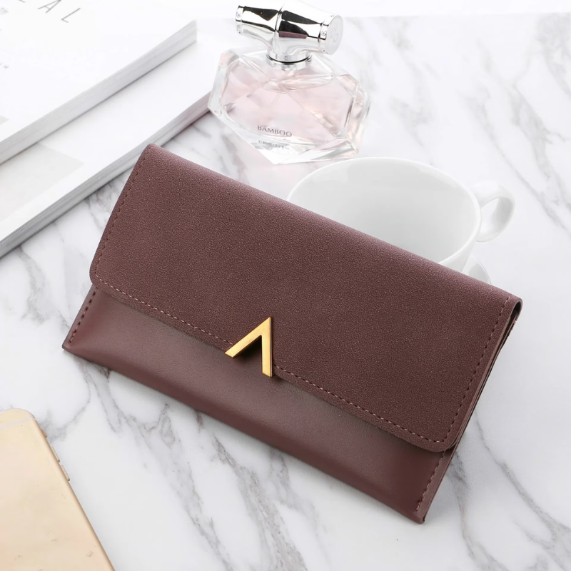 Hasp Handbag with Back Zipper