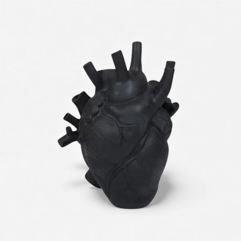 HeartBloom – Heart-shaped Sculpture Vase with Multi-Flower Holder