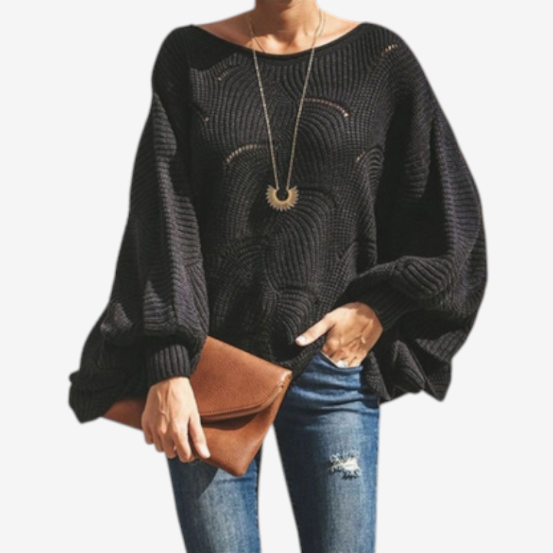 Women's Oversized Hollow Knit Sweater