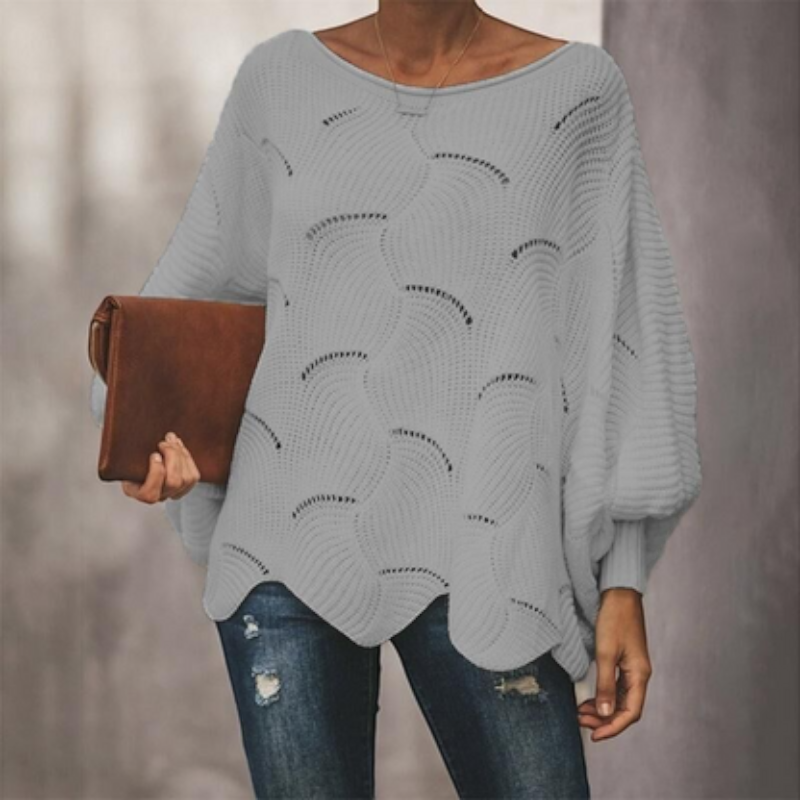 Women's Oversized Hollow Knit Sweater