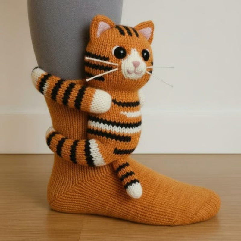 Nora – Decorative Socks with 3D Animal Inspired Design