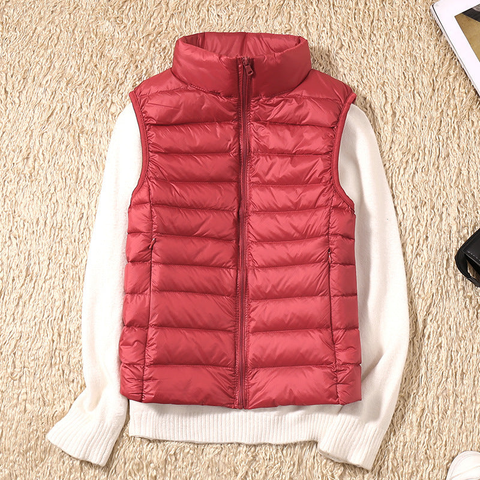 Women Sleeveless Vest With Zip Front
