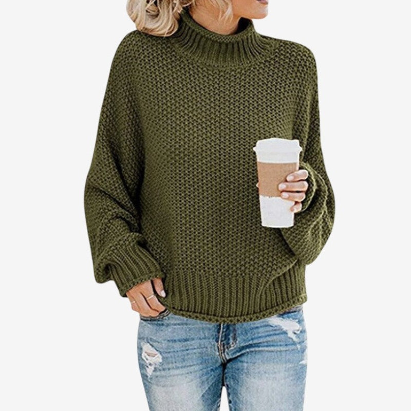 Elizabeth – Losvallende trui met lange mouwen en colkraag Velani