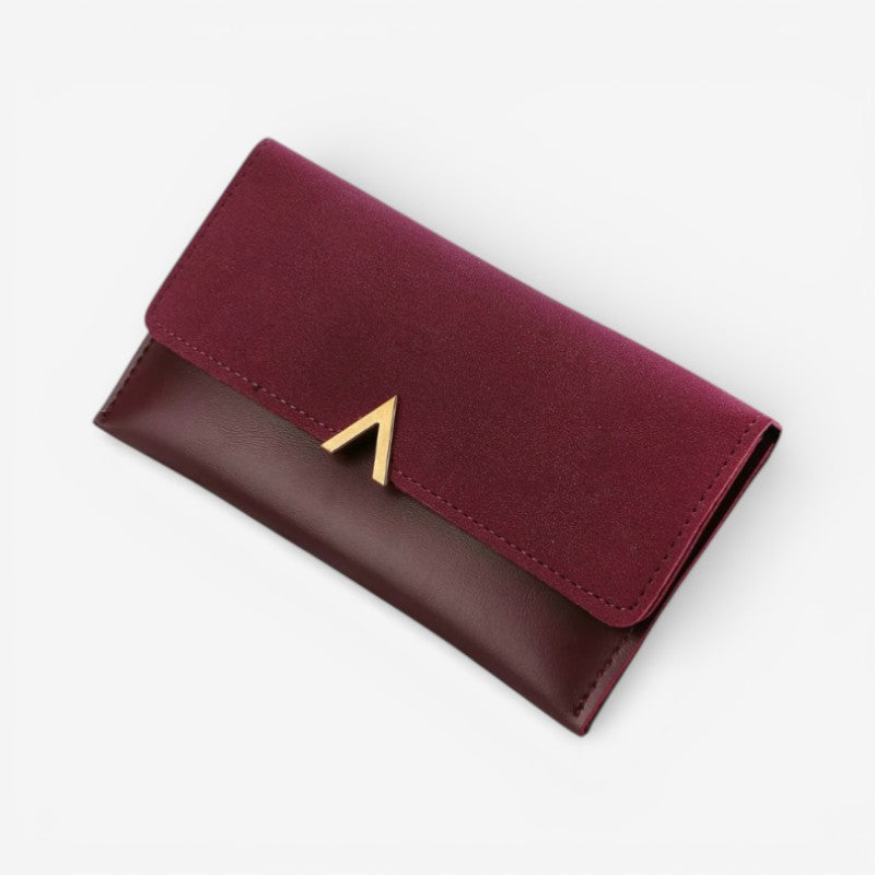 Hasp Handbag with Back Zipper