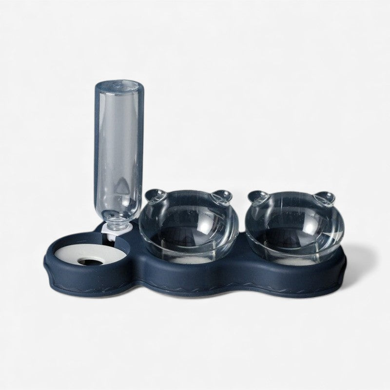 PawBella – Double Pet Bowl with Water Dispenser