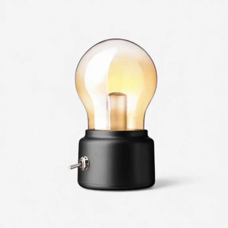 LumiCharge – LED Tafellamp met Ronde Lampenkop en Oplaadbaar Ontwerp Velani