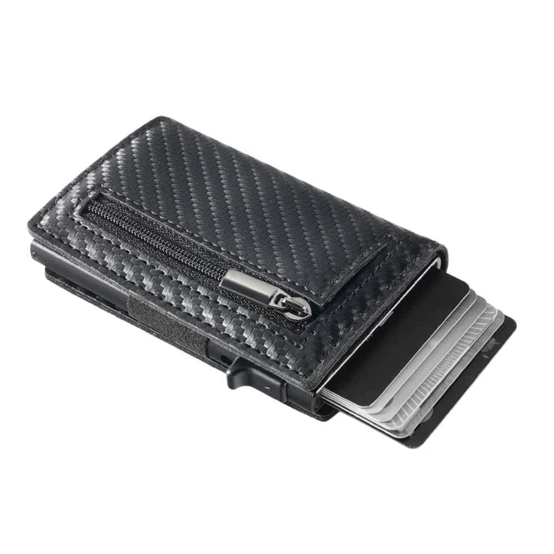 Lucas – Slanke RFID Blocking Portemonnee met Snelle Kaarttoegang en Ritsvak Velani