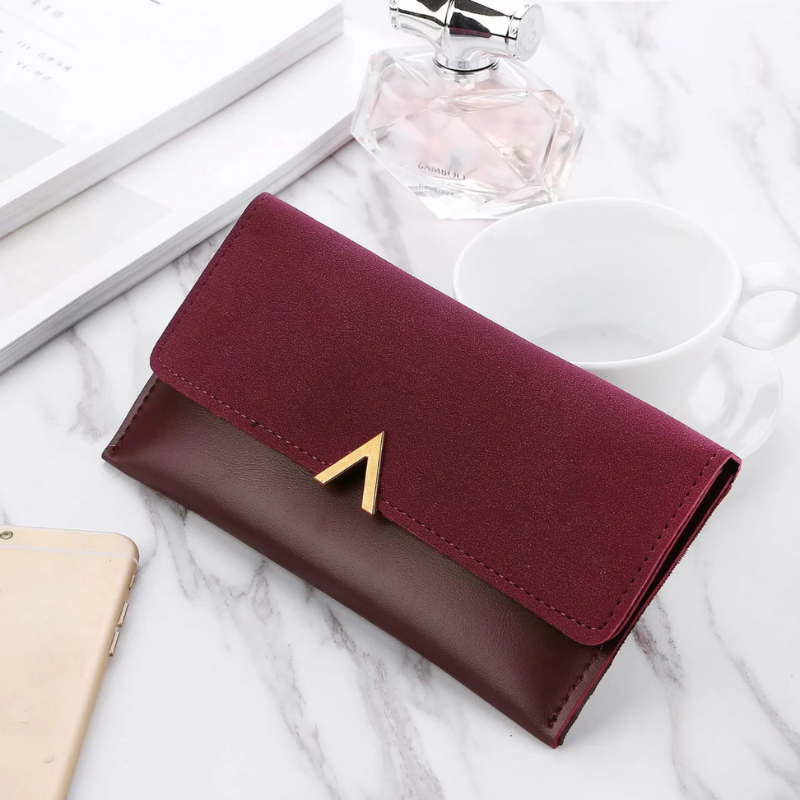 Hasp Handbag with Back Zipper