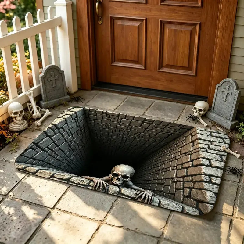 Hallowstep – 3d Halloween Doormat With Optical Illusion