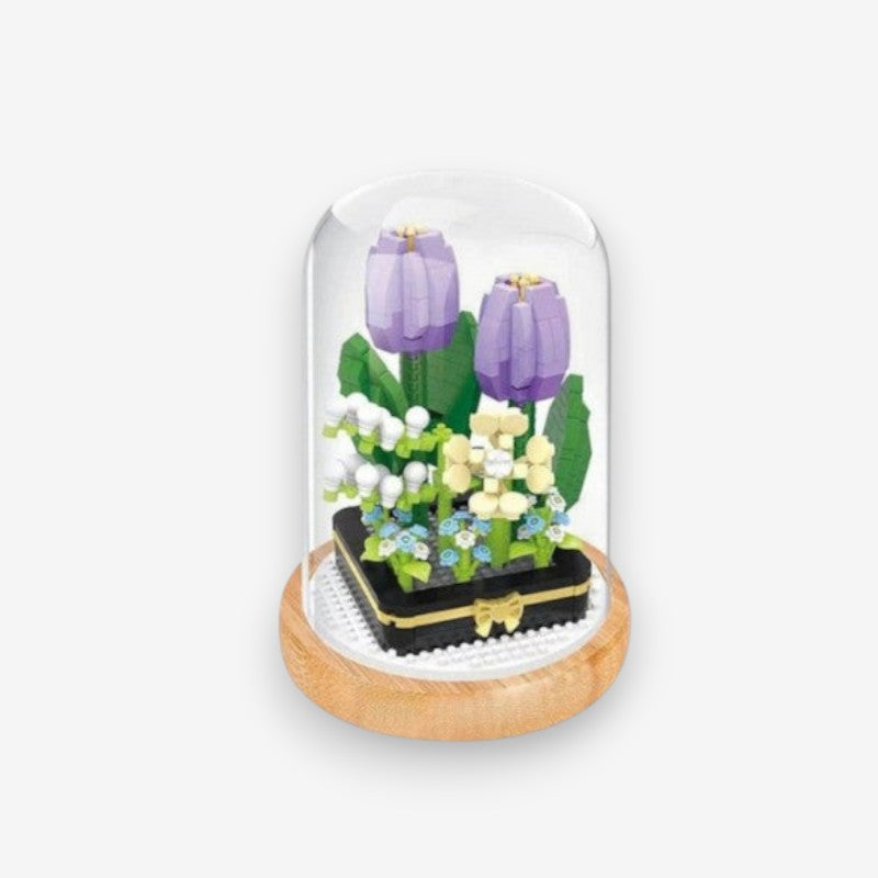 GlowBloom – Decorative Flower Building Blocks with Built-in Lighting