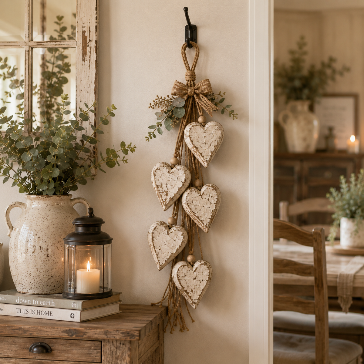 Heartwood - Wooden Heart Wall Decoration With Led Lighting