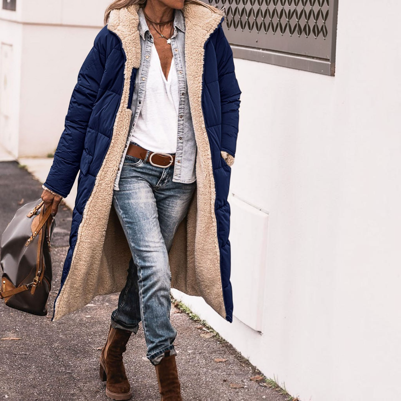 Women's Cozy Hooded Parka Coat