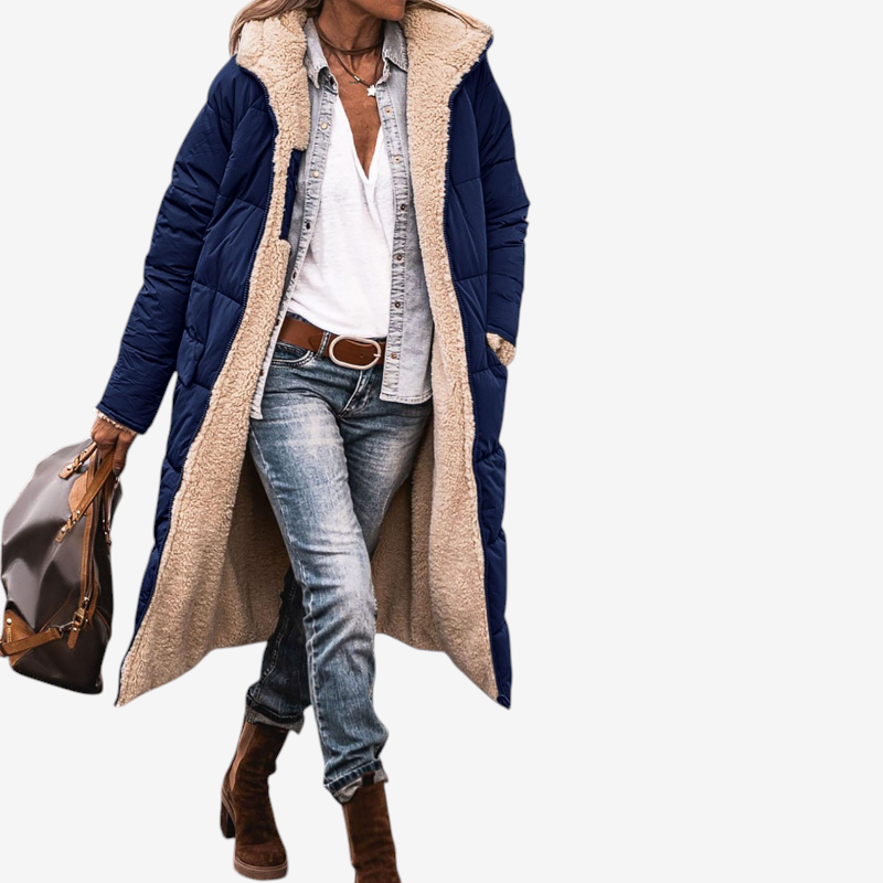 Women's Cozy Hooded Parka Coat