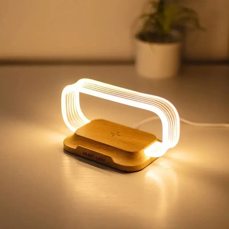 GlowCharge – LED Table Lamp with Wireless Charging Function