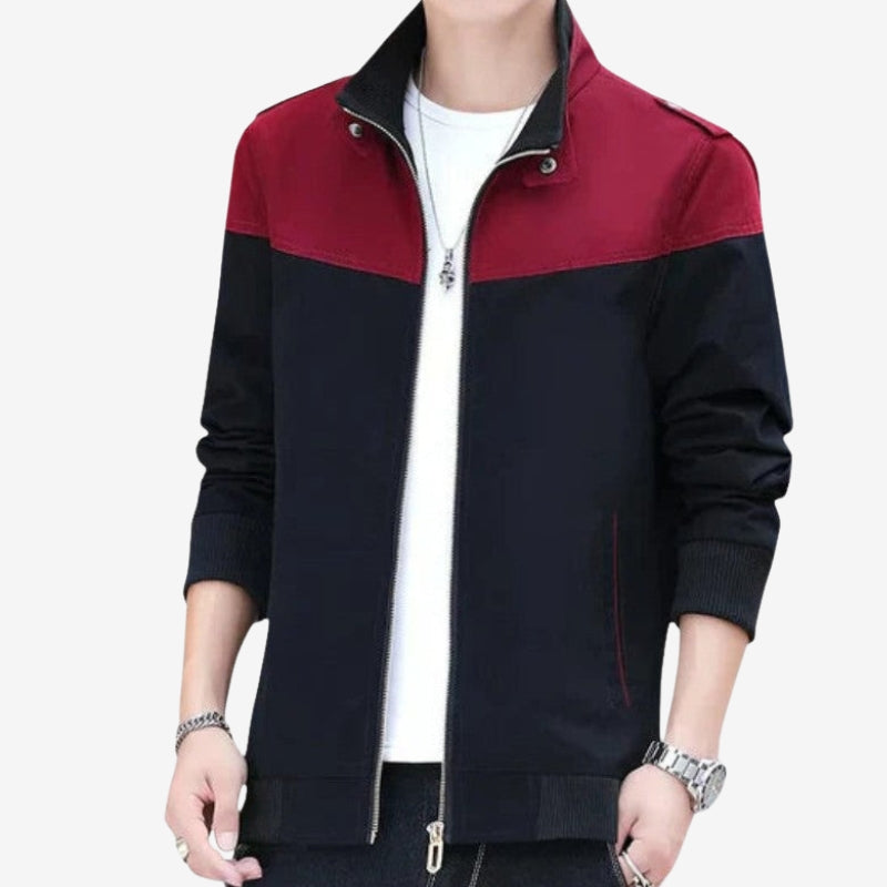 Oliver – Stand up collar jacket with long sleeves and pockets