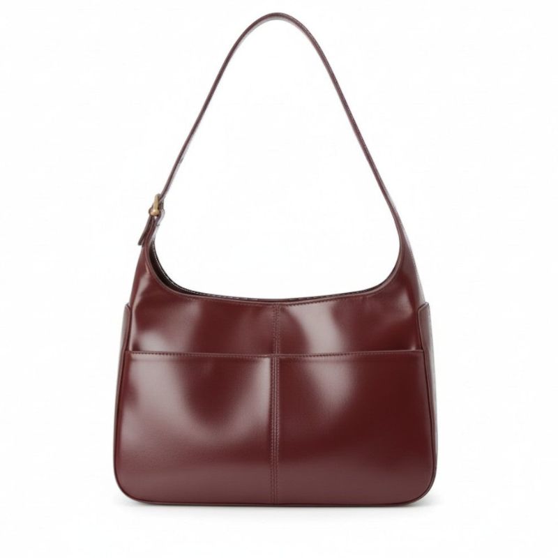 Women Structured Shoulder Bag With Adjustable Strap
