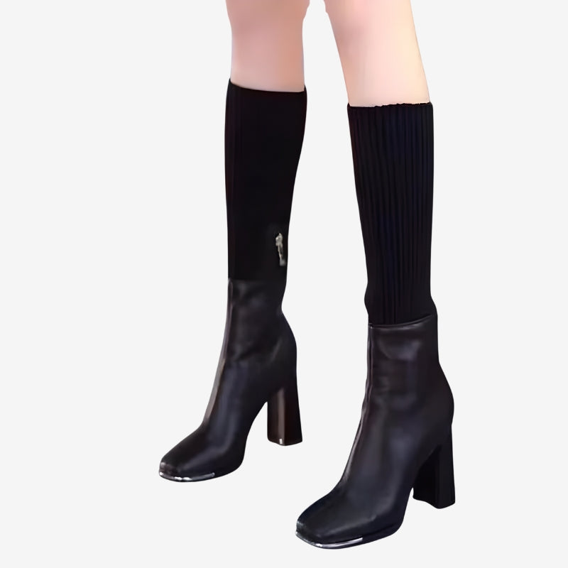 Lily – Long Heel Shoes with Stretchable Socks Design