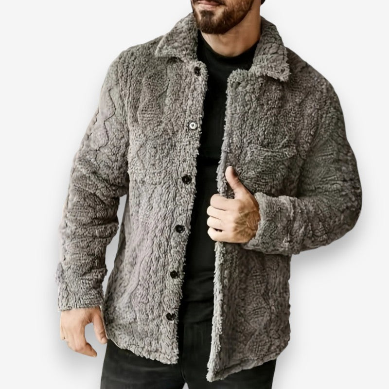 Oliver – Long Sleeve Jacket with Down Collar Design