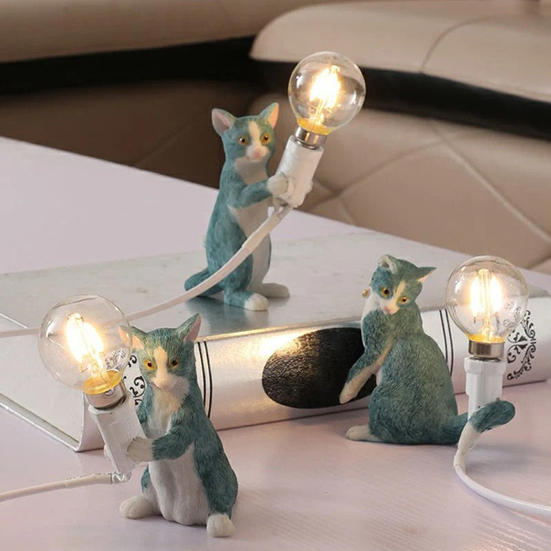 PawLumo – Speelse kattenfiguurlamp voor charmante sfeerverlichting op tafel Velani