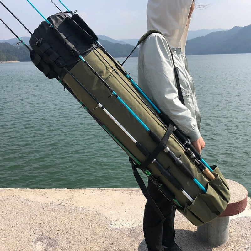 FishMate – Multi-Pocket Fishing Bag with Adjustable Straps