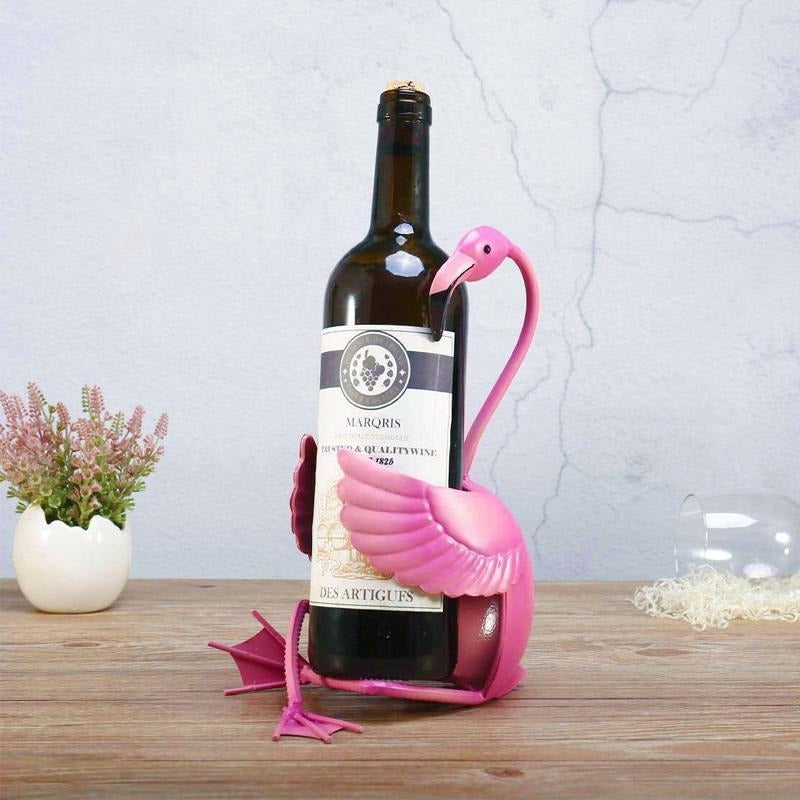FlamiRack – Artistic Flamingo Bottle Holder