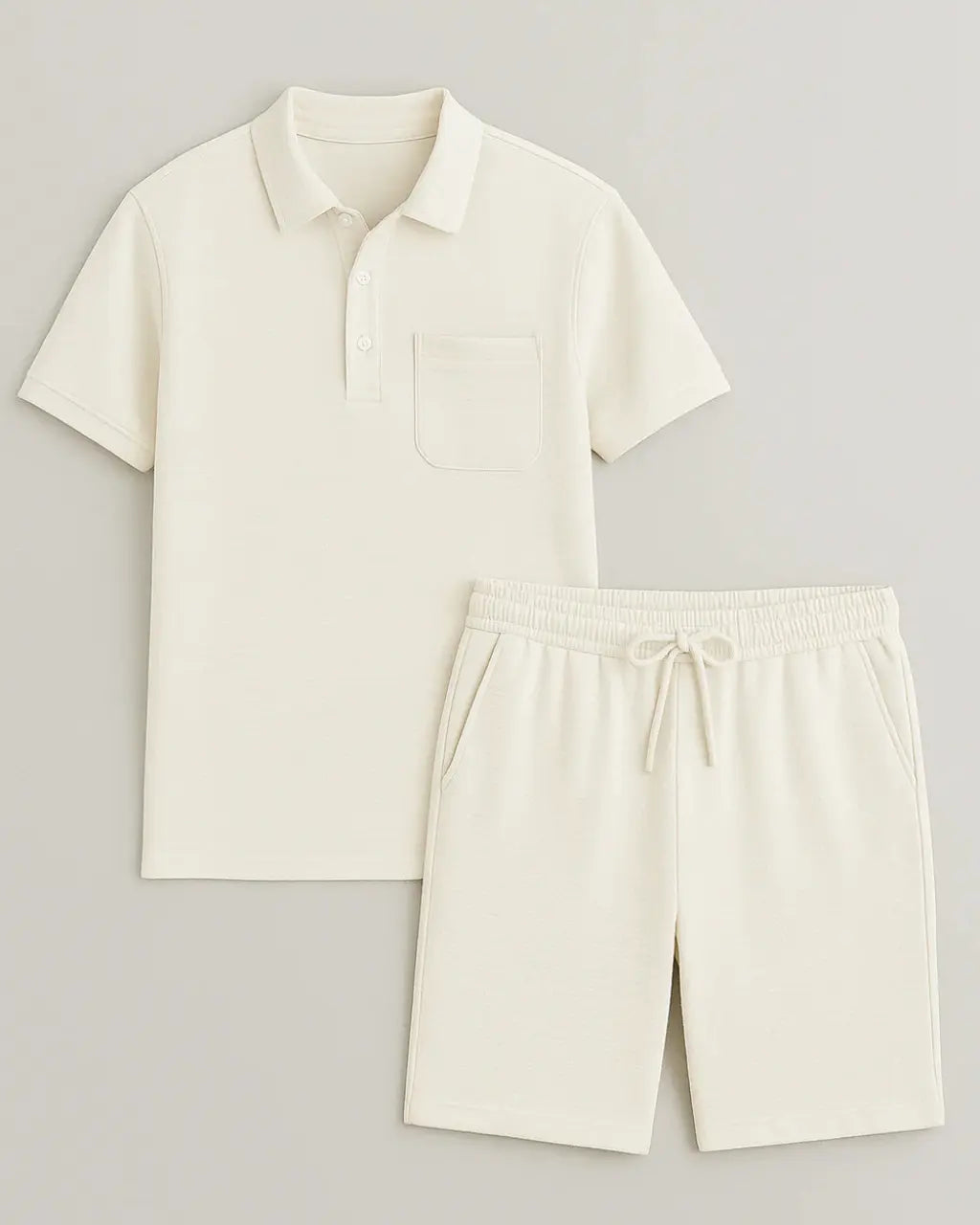 Geribbelde Tweedelige Set – De Verfijnde Comforteditie-Two Piece Set-Velani-Wit-L-Velani