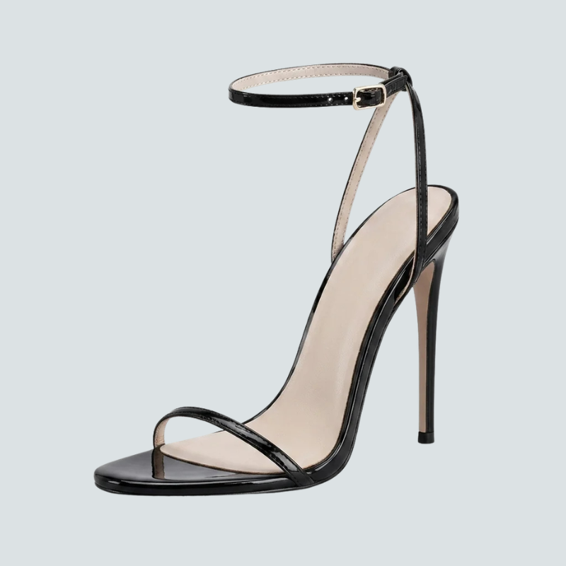 Elegant High-Heeled Sandals with Pointed Toe