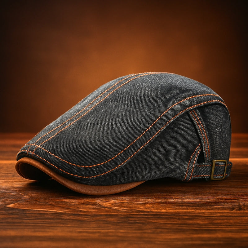 Ian – Flat Cap with Adjustable Buckle