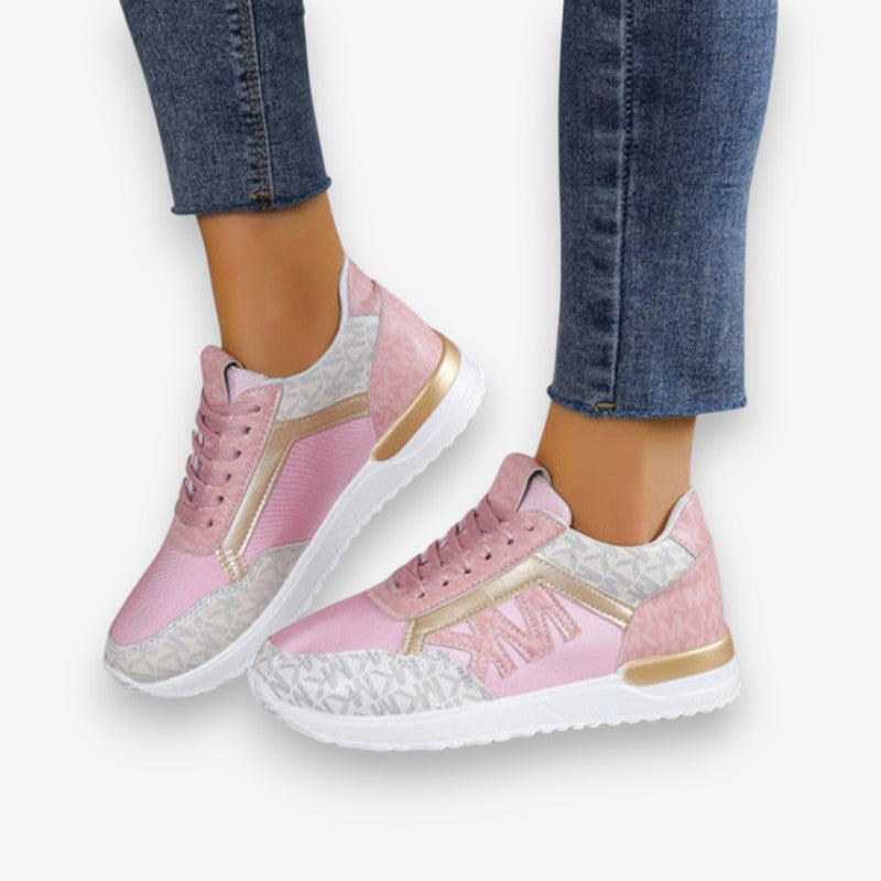 Emma – Round Toe Sneakers With Adjustable Laces