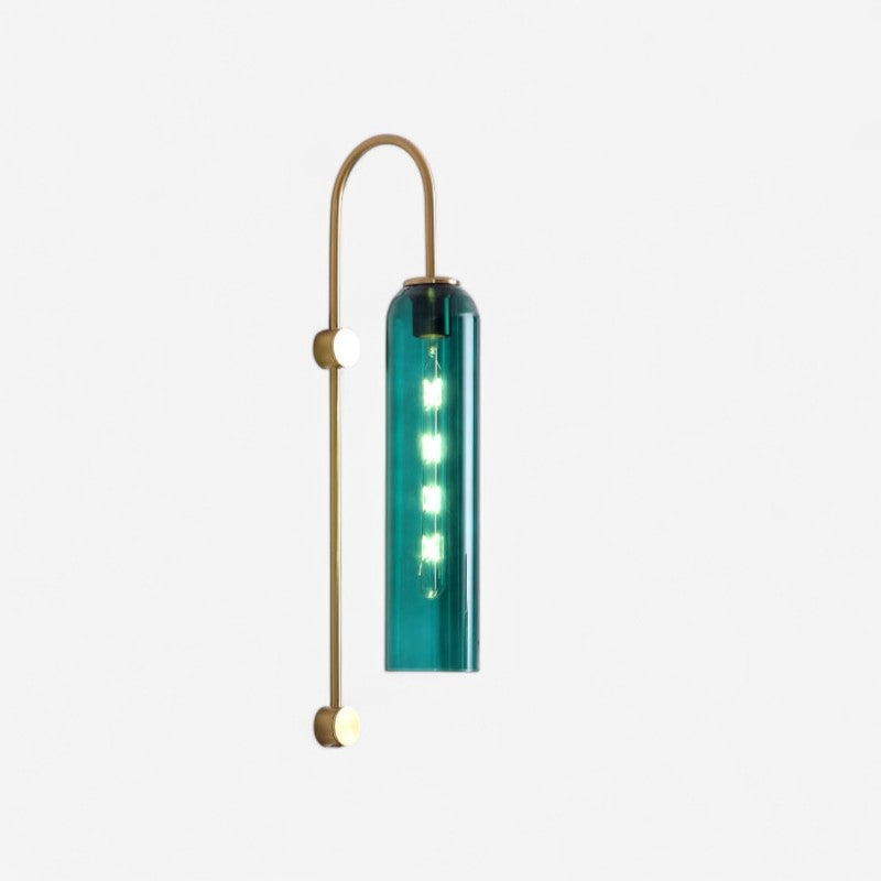 LumaArc – LED Wall Lamp with Round Head & Curved Arm