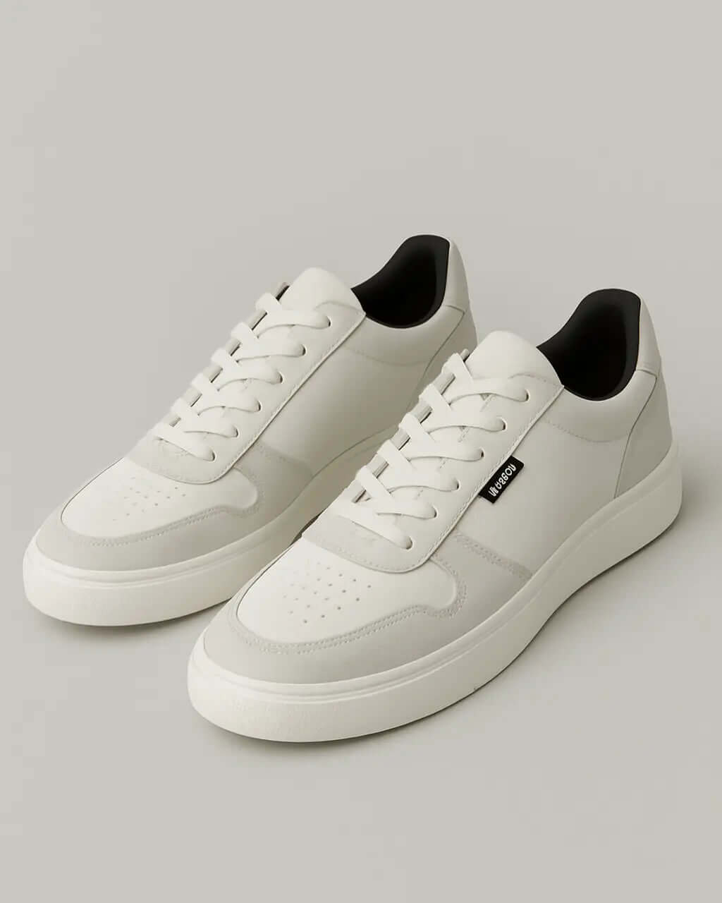 Canvas Alledaagse Sneaker Met aAdemend Platformontwerp-Sneakers-Velani-Wit-39-Velani