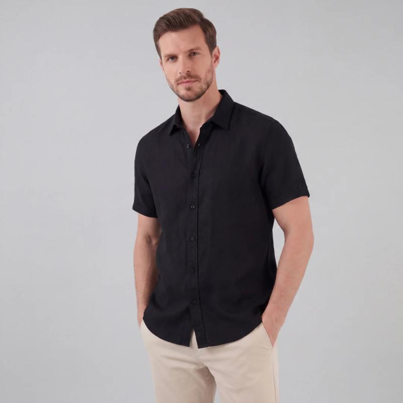 Men's Casual Long Sleeve Button-Up Shirt