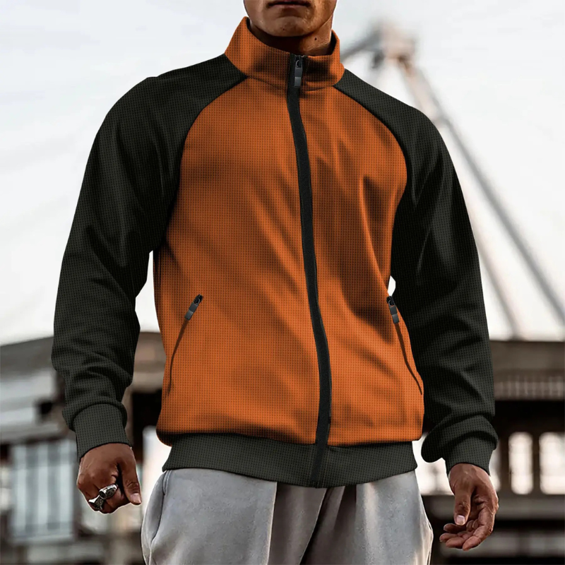 Ethan – Long Sleeve Jacket with Pockets and Zipper Closure