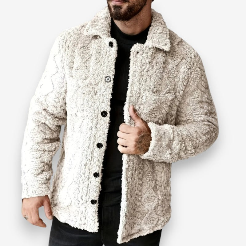 Oliver – Long Sleeve Jacket with Down Collar Design