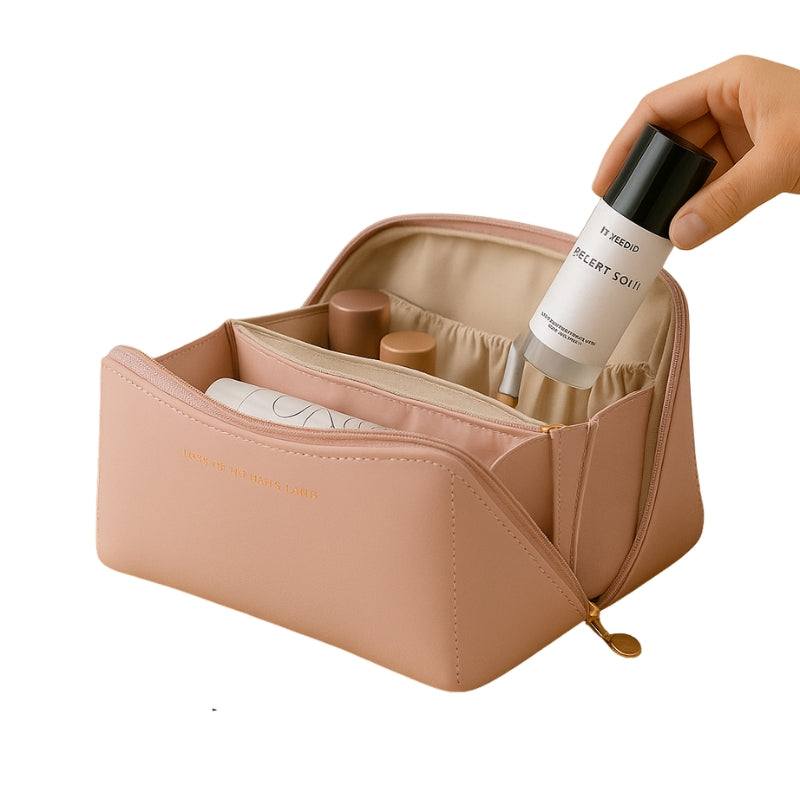 GlamPouch – Cosmetictas met Grote Inhoud en Ritssluitingen Velani