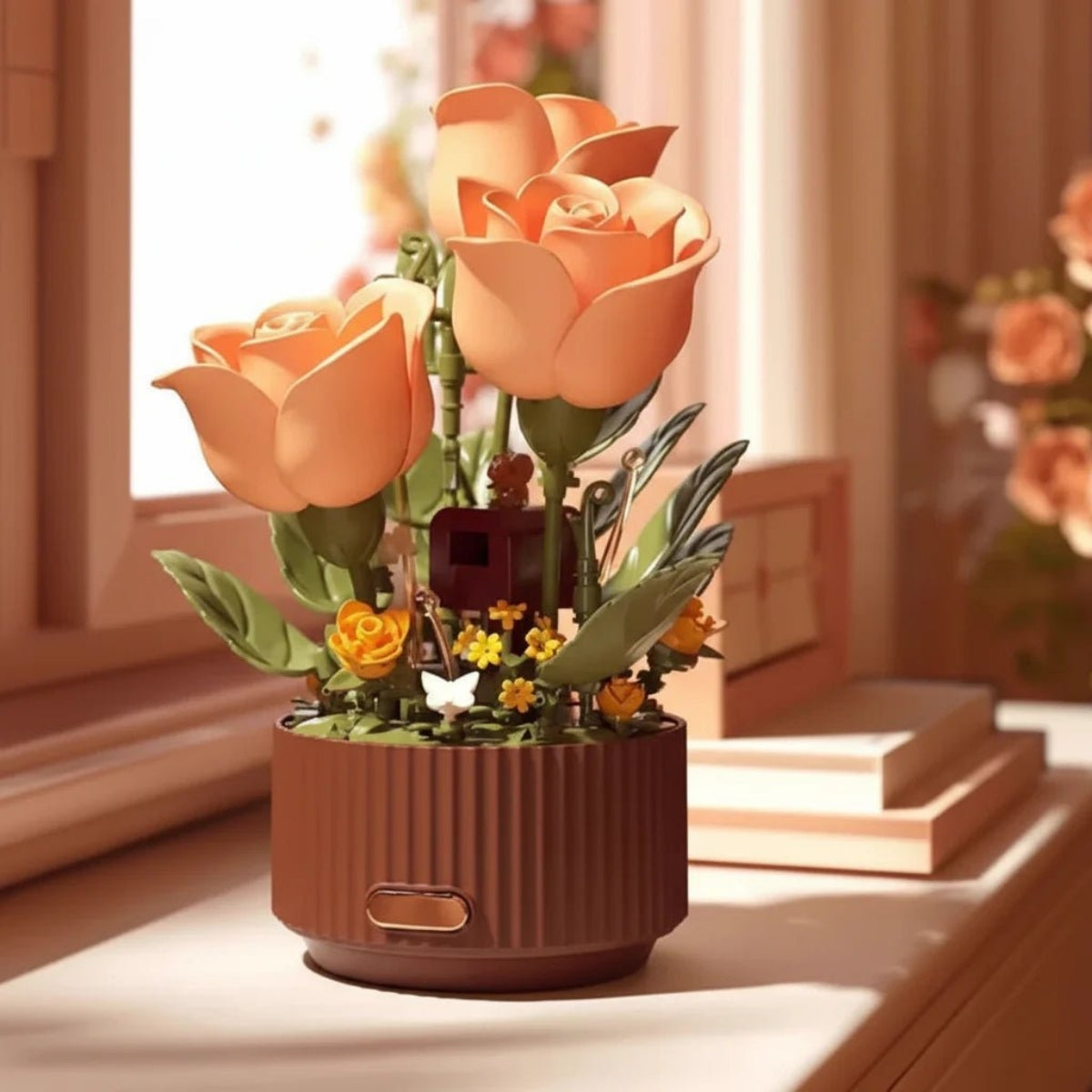 GlowBend – LED Rose Bouquet Table Lamp